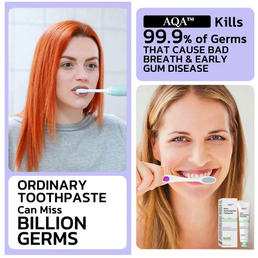 AQA™ Fluoride-Free Nano-Hydroxyapatite Toothpaste🦷(ADA recommended)(🎁Flash Sale - Don’t Miss Out)