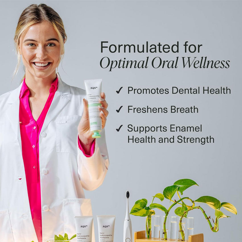 AQA™ Fluoride-Free Nano-Hydroxyapatite Toothpaste🦷(ADA recommended)(🎁Flash Sale - Don’t Miss Out)