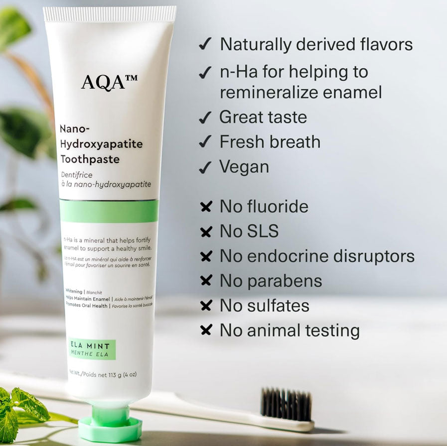 AQA™ Fluoride-Free Nano-Hydroxyapatite Toothpaste🦷(ADA recommended)(🎁Flash Sale - Don’t Miss Out)
