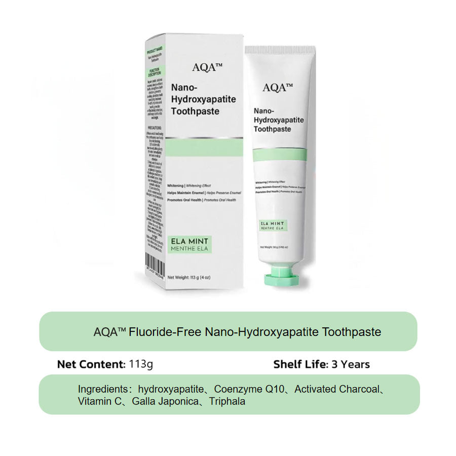 AQA™ Fluoride-Free Nano-Hydroxyapatite Toothpaste🦷(ADA recommended)(🎁Flash Sale - Don’t Miss Out)