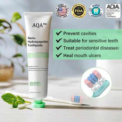 AQA™ Fluoride-Free Nano-Hydroxyapatite Toothpaste🦷(ADA recommended)(🎁Flash Sale - Don’t Miss Out)