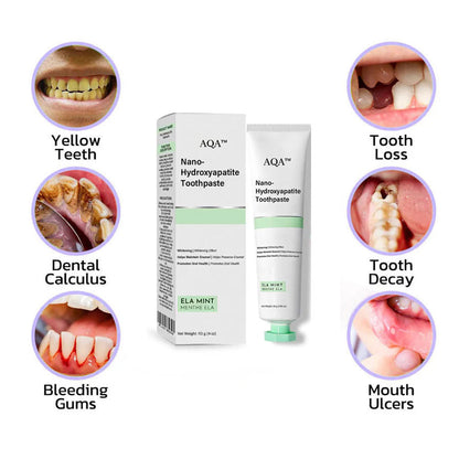 AQA™ Fluoride-Free Nano-Hydroxyapatite Toothpaste🦷(ADA recommended)(🎁Flash Sale - Don’t Miss Out)